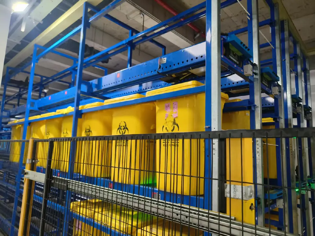 Instalación de almacenamiento automatizado con AGV, de los materiales corporativos de Shentian